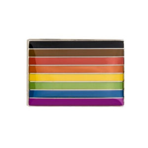 BAME Philidelphia Pride Flag Pin Badge