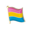 Pansexual Waving Flag Pin Badge