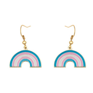 Transgender Rainbow Shape Pride Earrings