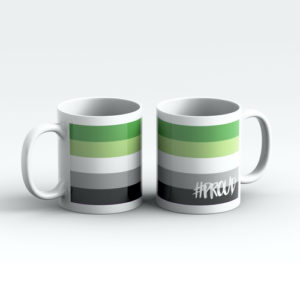 AROMANTIC #PROUD Pride Mugs Pair