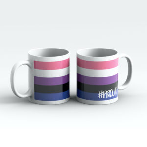 GENDERFLUID #PROUD Pride Mugs Pair