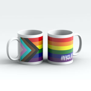 PROGRESS RAINBOW #PROUD Pride Mugs Pair