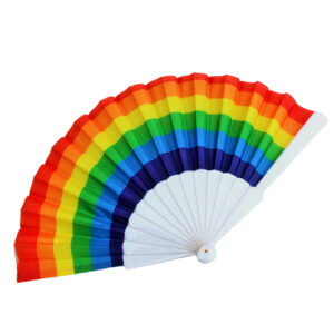 Rainbow Pride Hand Fan