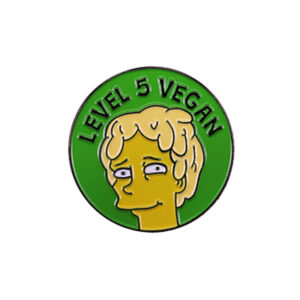 Level 5 Vegan Pin Badge