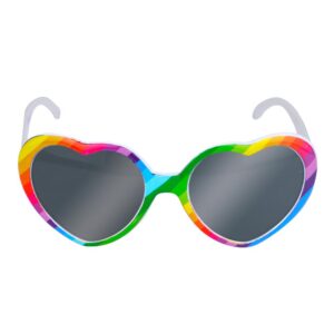 Gay Pride Rainbow Heart Sunglasses
