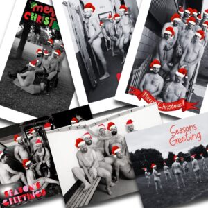 The Naked Rugby Players Christmas Cards 2022 (6 Pack)