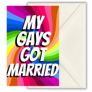 My gays got married – Gay Wedding Card