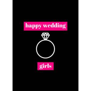 Happy Wedding Girls – Lesbian Wedding Card