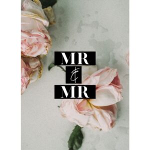 Mr and Mr Flowers – Gay Wedding Card