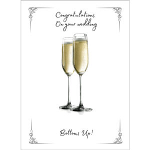 Wedding Bottoms Up – Gay Wedding Card