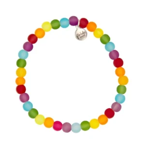 Rainbow Tiny Glass Bracelet In Full Colour