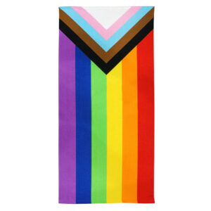 Progress Pride Flag Beach towel