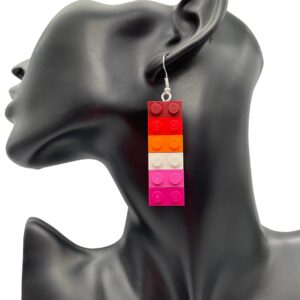Lesbian Brick Earrings made from Lego®