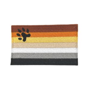 Bear Community Iron On Patches Rectangle Shape