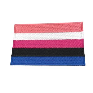 Genderfluid Iron On Patches Rectangle Shape