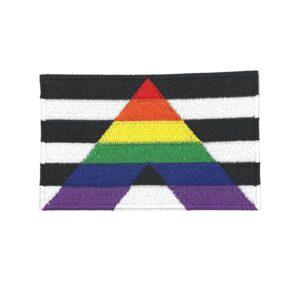Straight Ally Iron On Patches Rectangle Shape