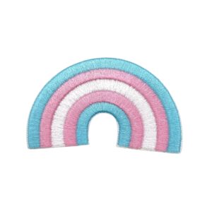 Transgender Iron On Patches Rainbow Shape