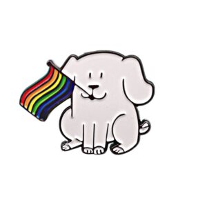 Pride Dog Enamel / Metal Pin Badge