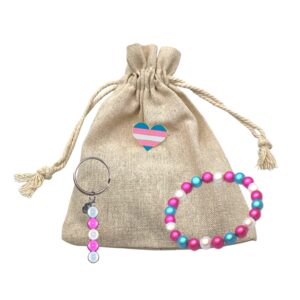 Handmade Love Drawstring Bag Transgender Wedding Favours x 10