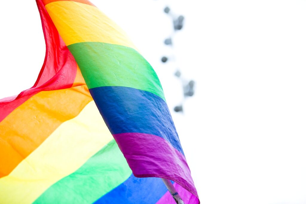 What do the colours of the rainbow flag mean?