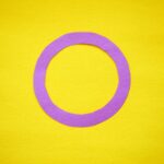 yellow and purple letter b