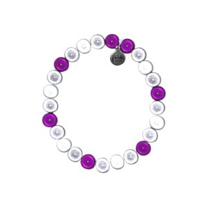 Grey Asexual Holographic Bracelet