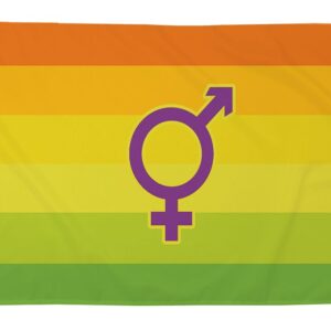 Hermaphrodite Pride Flag (5ft x 3ft) Premium Flag