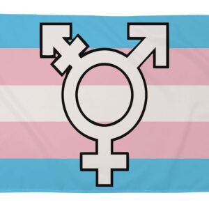 Transgender with Symbol Pride Flag (5ft x 3ft) Premium Flag