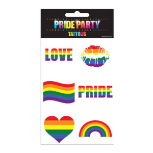 Gay Pride Temporary Tattoos x6