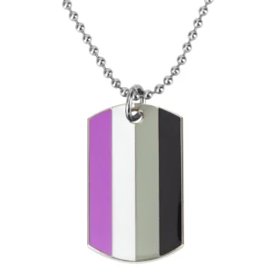 Asexual Pride Dog Tag