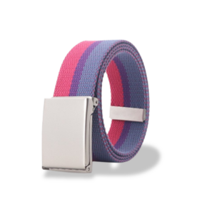 Bisexual Pride Canvas Belt