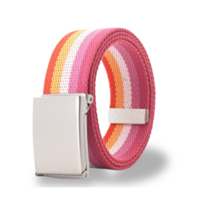 Lesbian Pride Canvas Belt