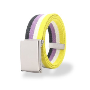 Non Binary Pride Canvas Belt
