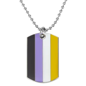Non Binary Pride Dog Tag