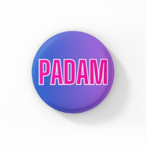 Vintage Style Button Badge - Padam