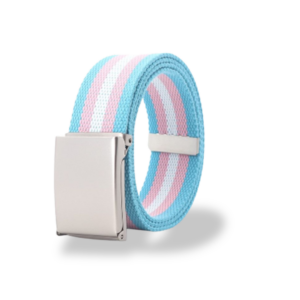 Transgender Pride Canvas Belt