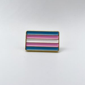Transgender Rectangle Flag Pin Badge