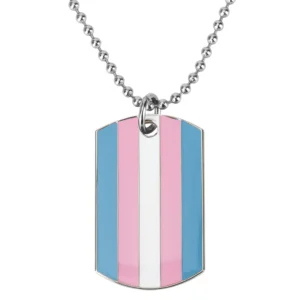 Transgender Pride Dog Tag