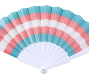 Transgender Pride Hand Fan
