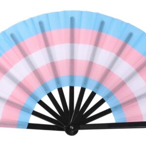 HUGE Transgender Pride cracking fan 33cm x 66cm