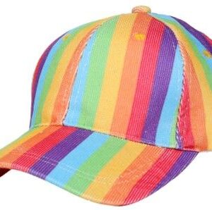Pride Trucker/Baseball Cap - Rainbow Colour - Corduroy