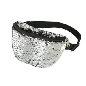 Silver Sequin Bum Bag