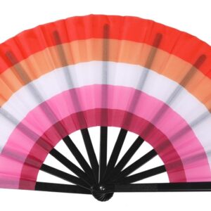 HUGE Lesbian Pride cracking fan 33cm x 66cm
