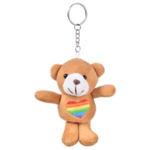 Gay Pride Teddy Keyring