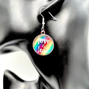 Love Is Love Bezel Earrings