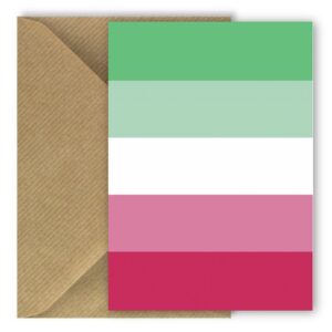 Abrosexual Pride Flag Greeting Card Rectangle