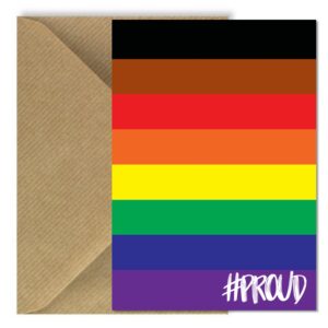 BAME Flag #PROUD Greeting Card Rectangle