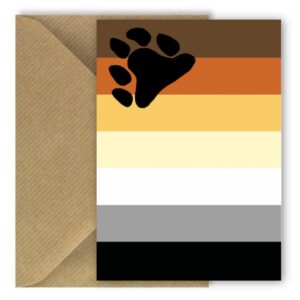 Bear Flag Greeting Card Rectangle