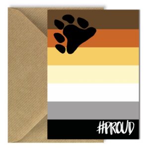 Bear Flag #PROUD Greeting Card Rectangle