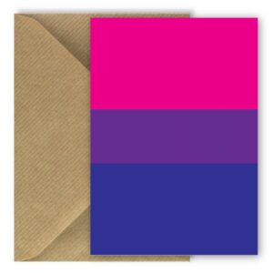 Bisexual Flag Greetings Card Rectangle